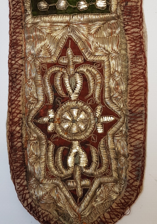 OSMANLI DÖNEMİ SIRMA İŞÇİLİKLİ BÜYÜK BOY KESE