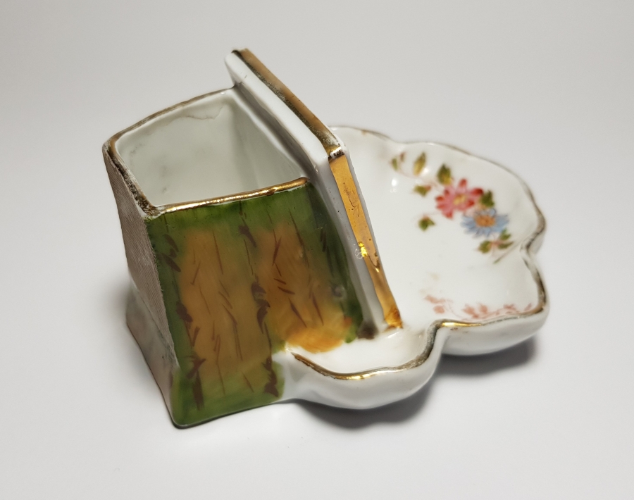 OSMANLICA ALİMZADE ÖMER EFENDİ DAMGALI PORSELEN KALEMLİK