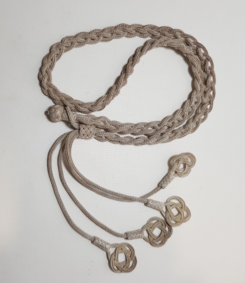 TRABZON İŞİ HASIR ÖRME GÜMÜŞ GERDANLIK