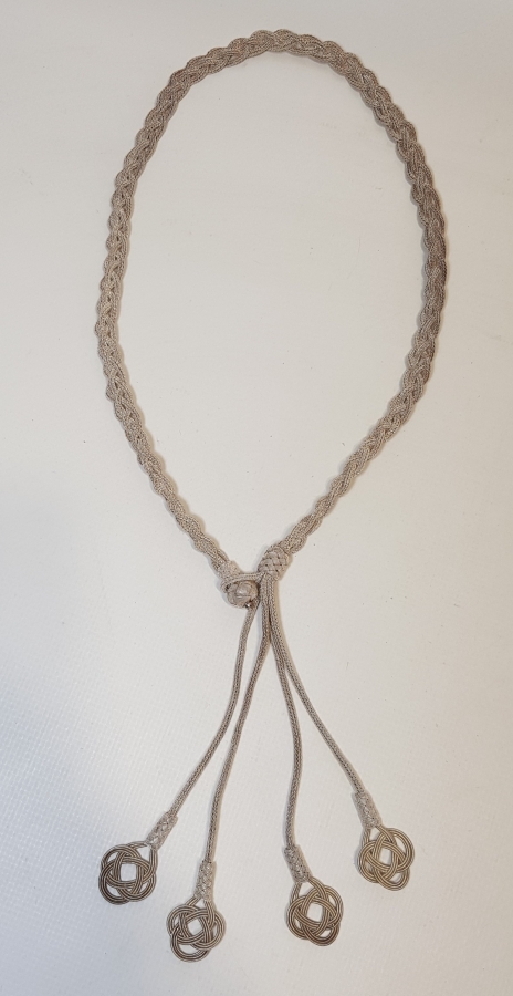 TRABZON İŞİ HASIR ÖRME GÜMÜŞ GERDANLIK