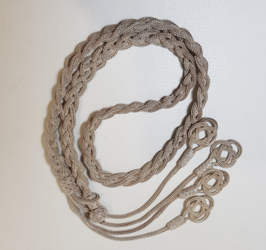 TRABZON İŞİ HASIR ÖRME GÜMÜŞ GERDANLIK