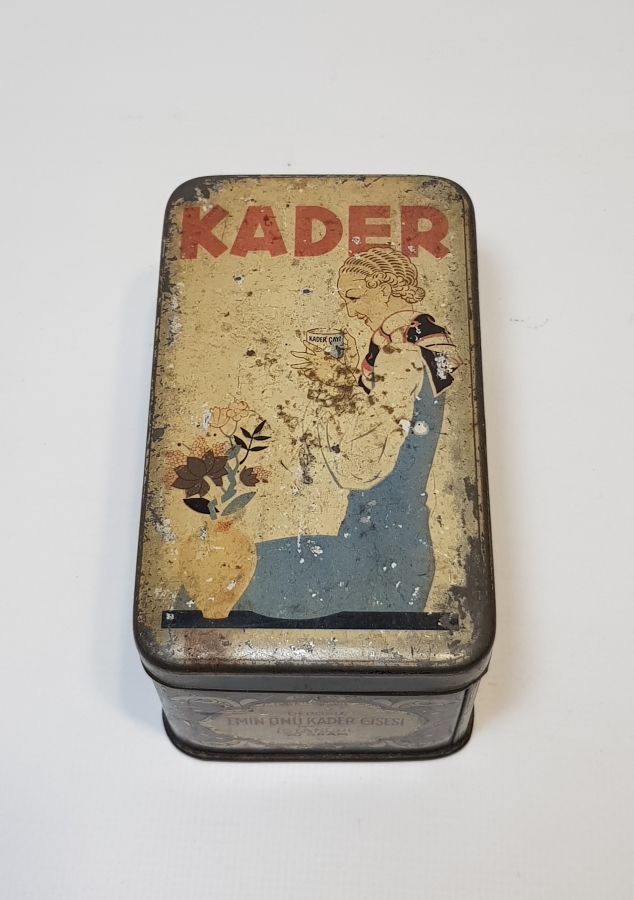 KADER ÇAYI TENEKE KUTU & KUMBARA - ÇOK NADİR 