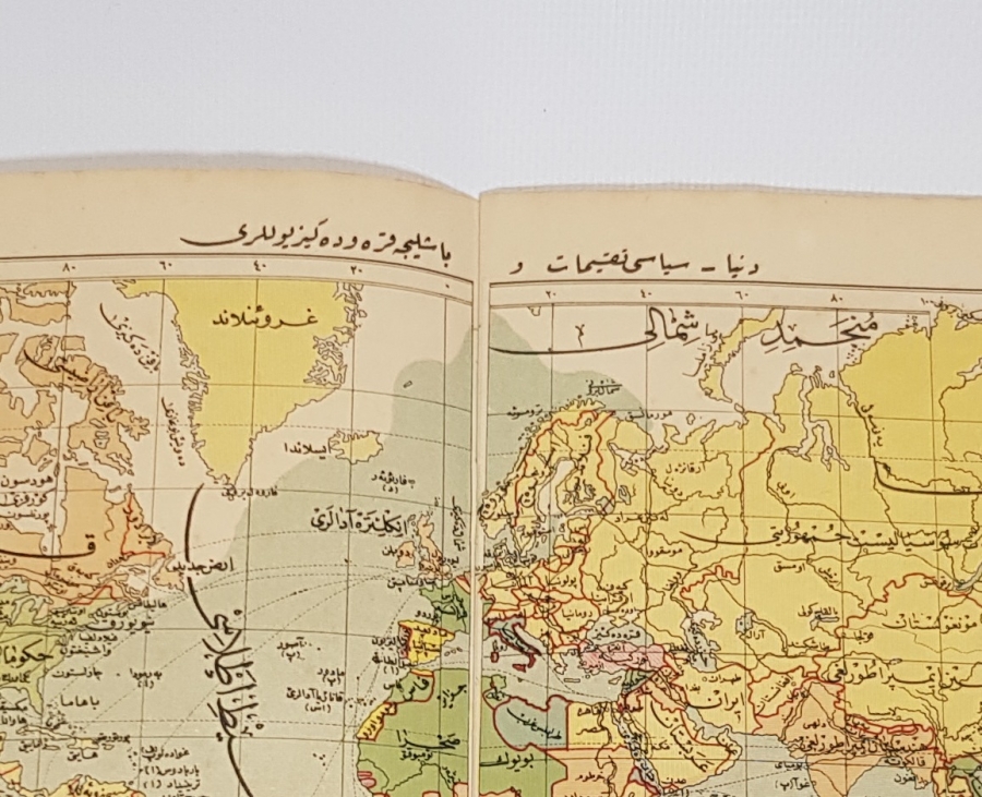 1927 TARİHLİ OSMANLICA İLK ATLAS 