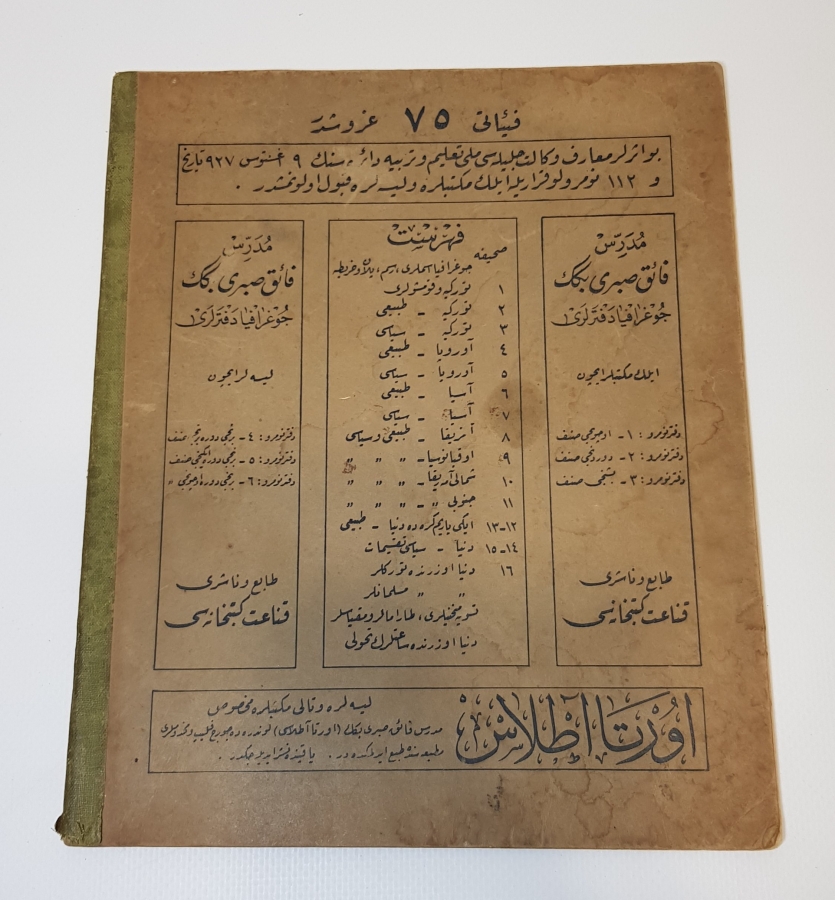 1927 TARİHLİ OSMANLICA İLK ATLAS 