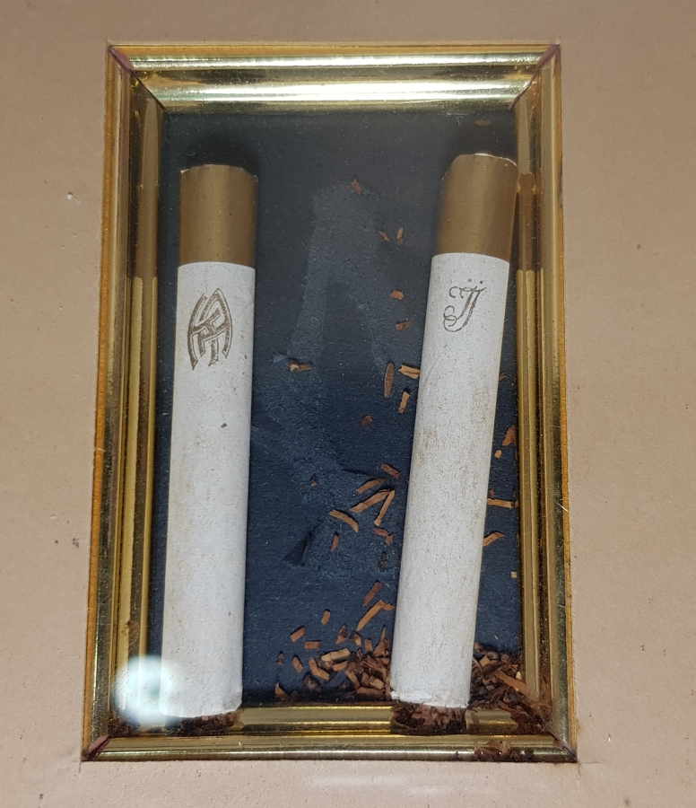 KEMAL ATATÜRK VE İSMET İNÖNÜ İNİSİYALLİ ÖZEL YAPIM BİR ÇİFT SİGARA