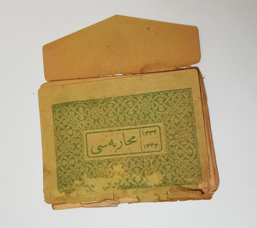 ÇANAKKALE SAVAŞINDA YARALI ASKERLERE DAĞITILMIŞ ENVER PAŞA İMZALI NADİR ENAM