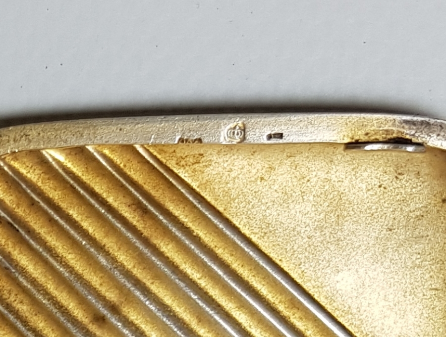 İNGİLİZ GÜMÜŞ SİGARA TABAKASI