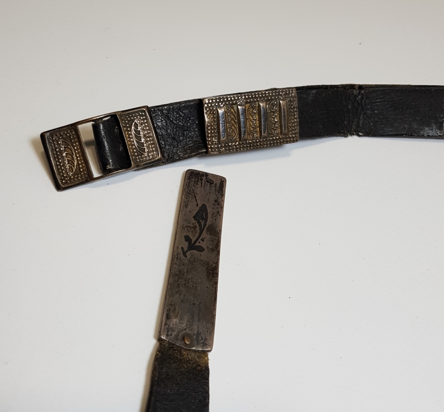 OSMANLI DÖNEMİ SAVATLI GÜMÜŞ ÇERKES KEMERİ