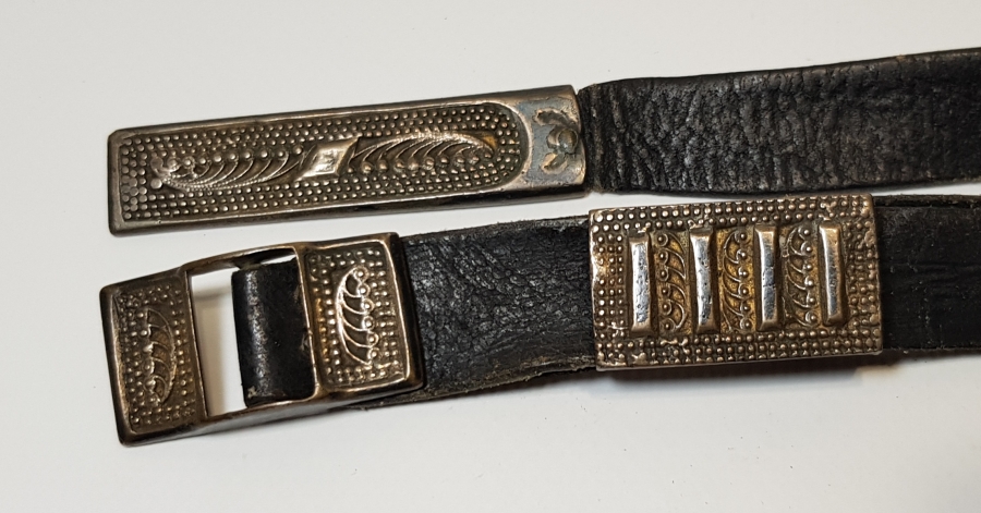 OSMANLI DÖNEMİ SAVATLI GÜMÜŞ ÇERKES KEMERİ