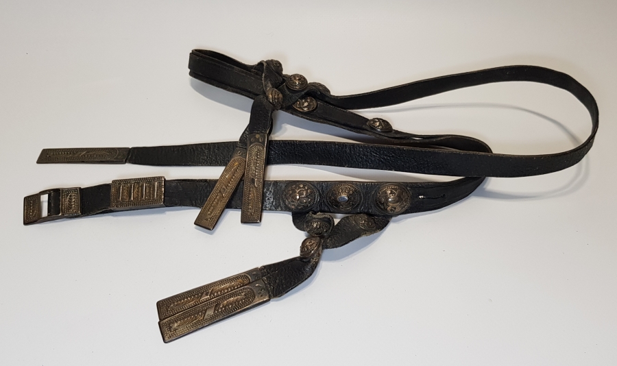 OSMANLI DÖNEMİ SAVATLI GÜMÜŞ ÇERKES KEMERİ