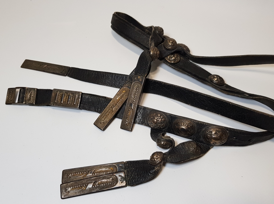 OSMANLI DÖNEMİ SAVATLI GÜMÜŞ ÇERKES KEMERİ