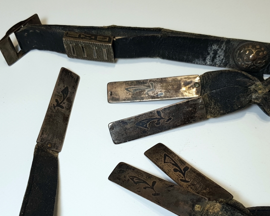 OSMANLI DÖNEMİ SAVATLI GÜMÜŞ ÇERKES KEMERİ