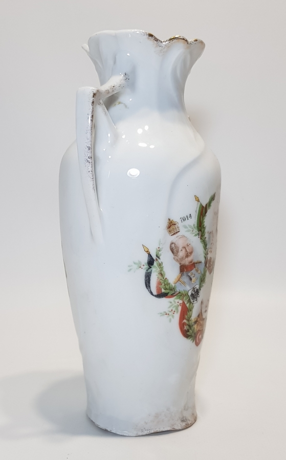 1. DÜNYA SAVAŞI DÖRTLÜ İTTİFAK PORSELEN VAZO