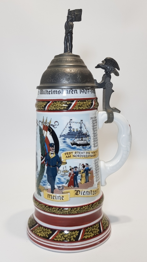 1900'LERDEN ALMAN BİRA BARDAĞI - TANKART