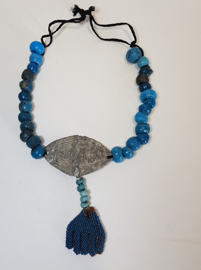 OSMANLICA YAZILI OPAL TAŞLARLA SÜSLÜ NAZARLIK 