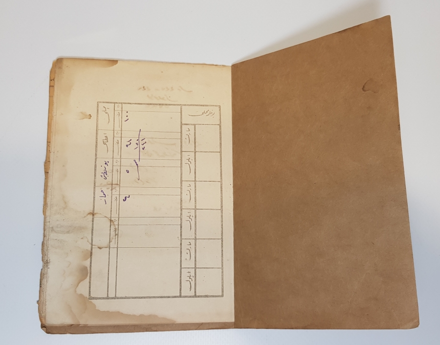 1919-1920 OSMANLICA SUBAY MAAŞ KARNESİ - NADİR