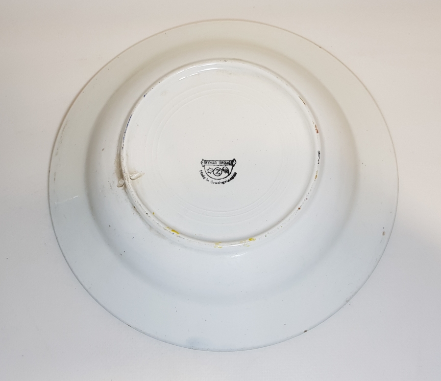 1900'LERDEN EL BOYAMA NADİR PORSELEN TABAK