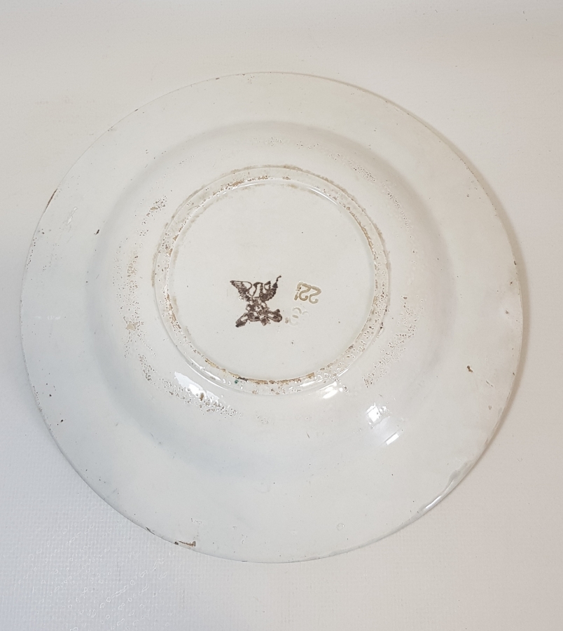 OSMANLI DÖNEMİ EL BOYAMA PORSELEN TABAK