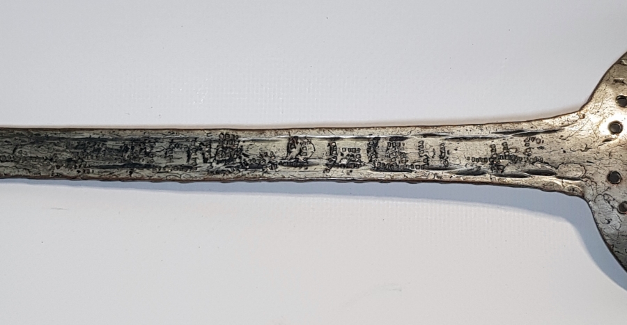 ARKASI OSMANLICA YAZILI BAKIR SÜZGEÇ 