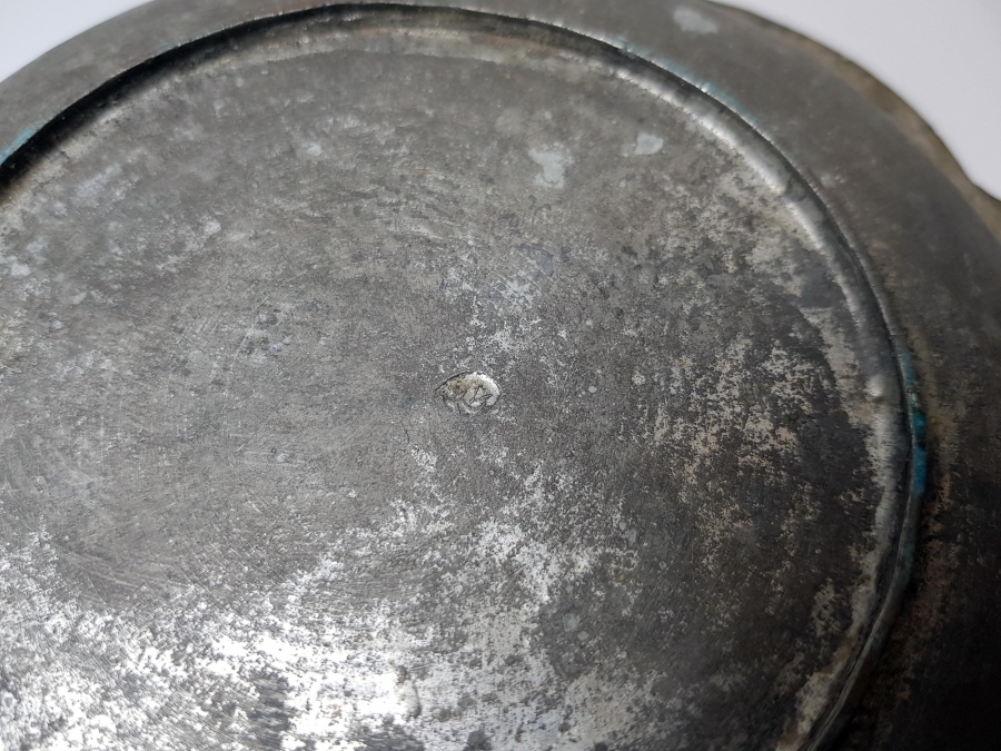 OSMANLI DÖNEMİ USTA DAMGALI, AY YILDIZ KAPAKLI BAKIR SAHAN