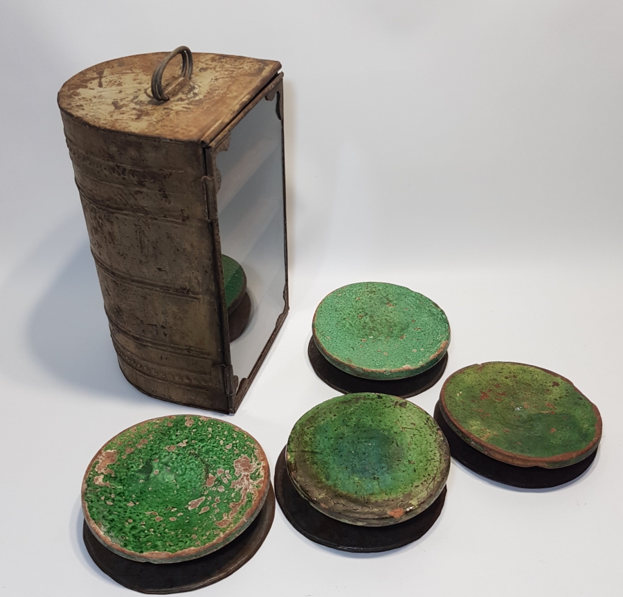 KUTUSUNDA OSMANLI DÖNEMİ ÇANAKKALE SERAMİK MACUNLUK SETİ - ÇOK NADİR 