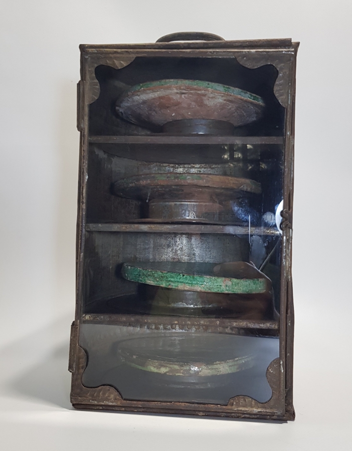 KUTUSUNDA OSMANLI DÖNEMİ ÇANAKKALE SERAMİK MACUNLUK SETİ - ÇOK NADİR 