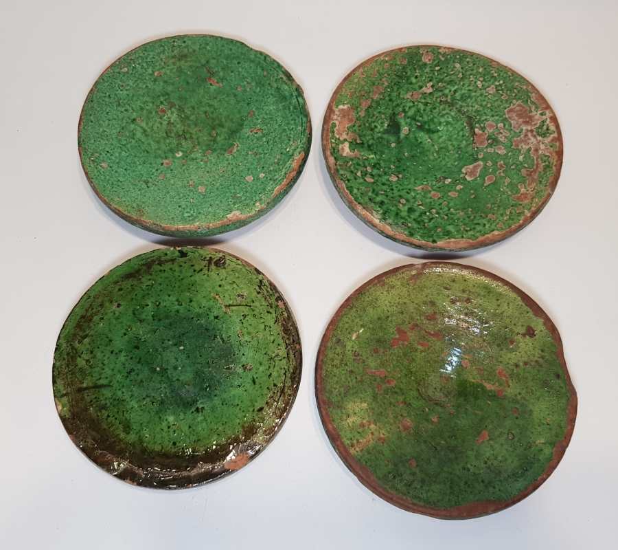 KUTUSUNDA OSMANLI DÖNEMİ ÇANAKKALE SERAMİK MACUNLUK SETİ - ÇOK NADİR 