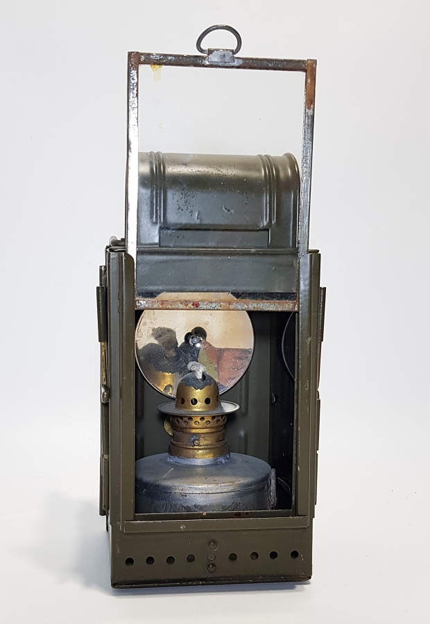 OSMANLI DÖNEMİ ÇİL KONDİSYONDA ASKERİ İŞARET LAMBASI 