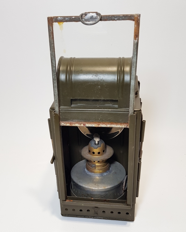 OSMANLI DÖNEMİ ÇİL KONDİSYONDA ASKERİ İŞARET LAMBASI 