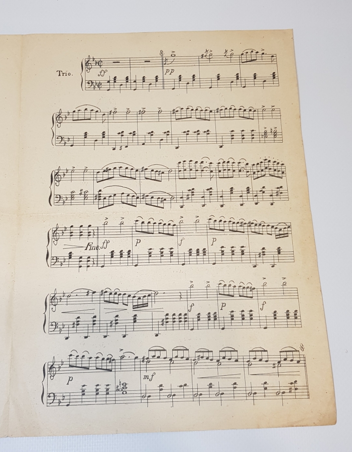 OSMANLI DÖNEMİ İZMİR MARŞI NOTA KİTAPÇIĞI - NADİR 