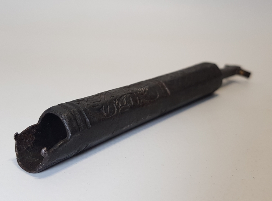 OSMANLI DÖNEMİ NADİR FORMDA İŞLEMELİ BARUT ÖLÇEĞİ