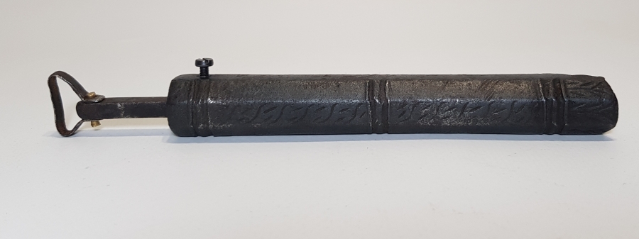 OSMANLI DÖNEMİ NADİR FORMDA İŞLEMELİ BARUT ÖLÇEĞİ