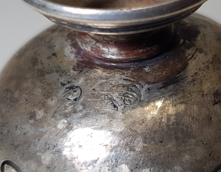 OSMANLI DÖNEMİ TUĞRALI GÜMÜŞ FİNCAN ZARFI