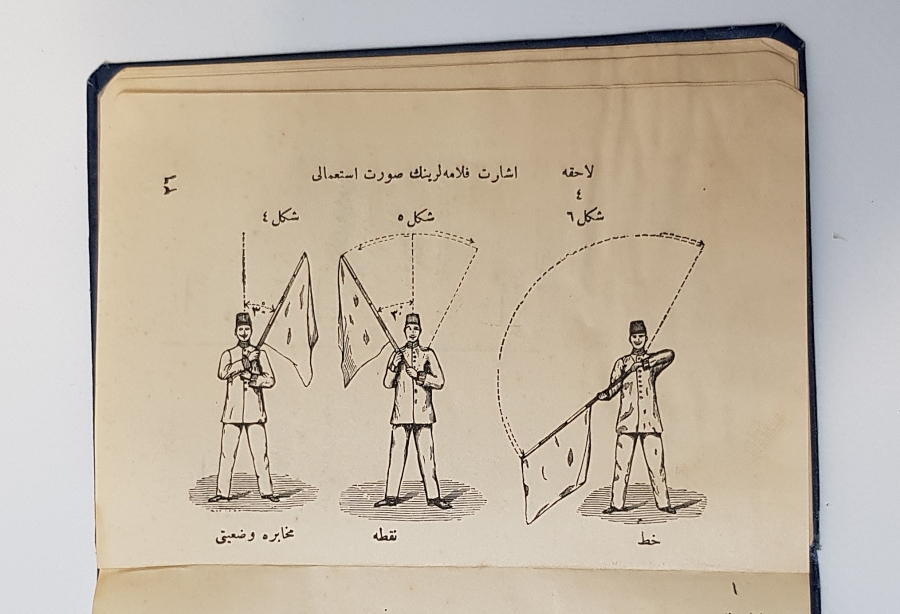 OSMANLICA KİTAP: 1909 İŞARET FLAMALARIYLA MUHAREBE TALİMNAMESİ