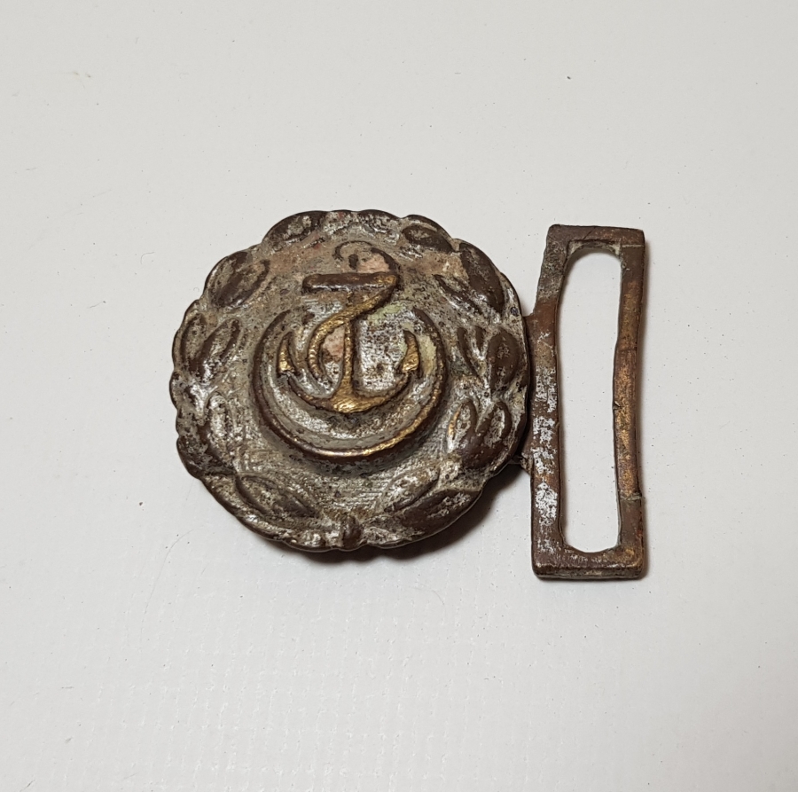 1. DÜNYA SAVAŞI DÖNEMİ OSMANLI DENİZCİ SUBAY KEMERİ TOKASI