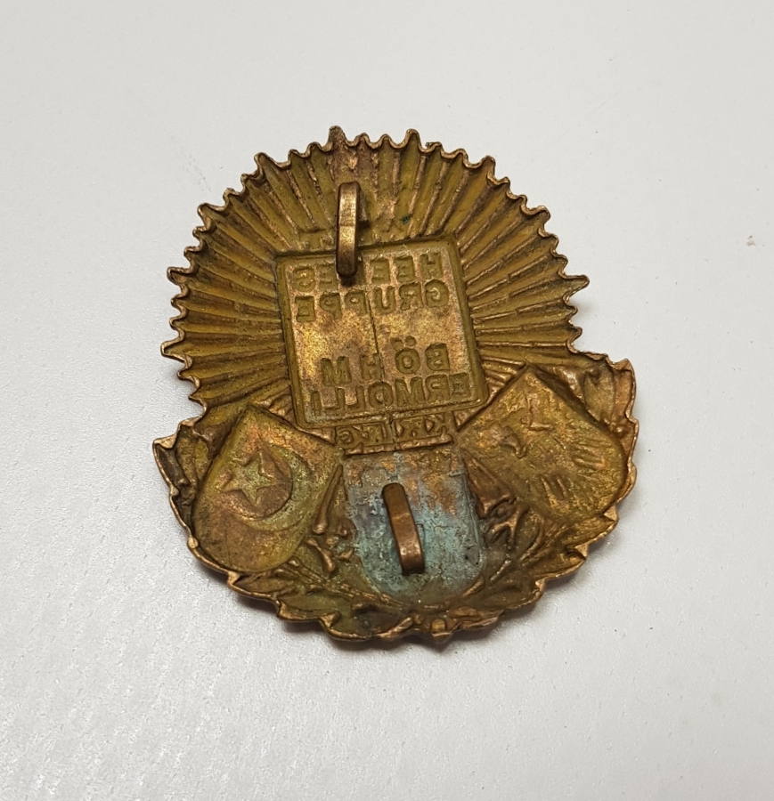 1. DÜNYA SAVAŞI DÖNEMİ TÜRK BAYRAKLI İTTİFAK ROZET