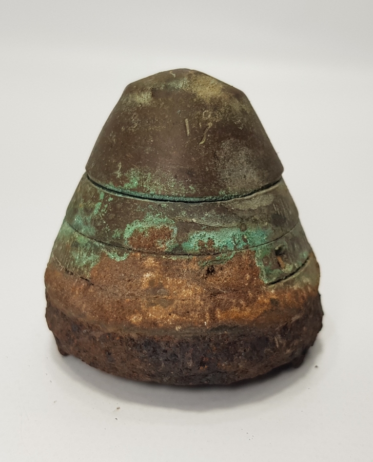 1. DÜNYA SAVAŞI OSMANLICA YAZILI TOP MERMİSİ BAŞLIĞI