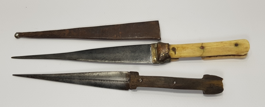 OSMANLI DÖNEMİ İKİ ADET BURSA İŞİ KAMA