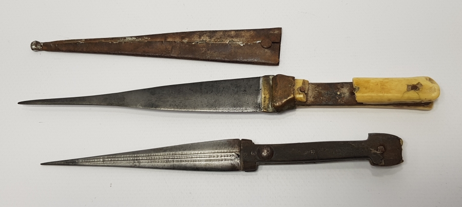 OSMANLI DÖNEMİ İKİ ADET BURSA İŞİ KAMA