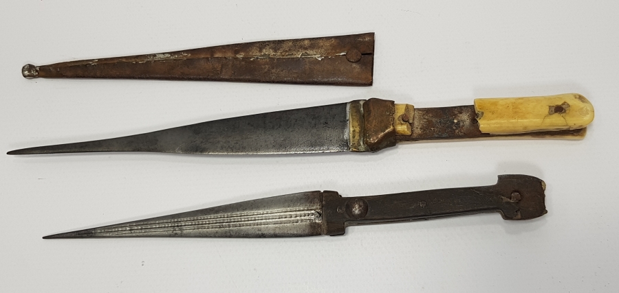 OSMANLI DÖNEMİ İKİ ADET BURSA İŞİ KAMA