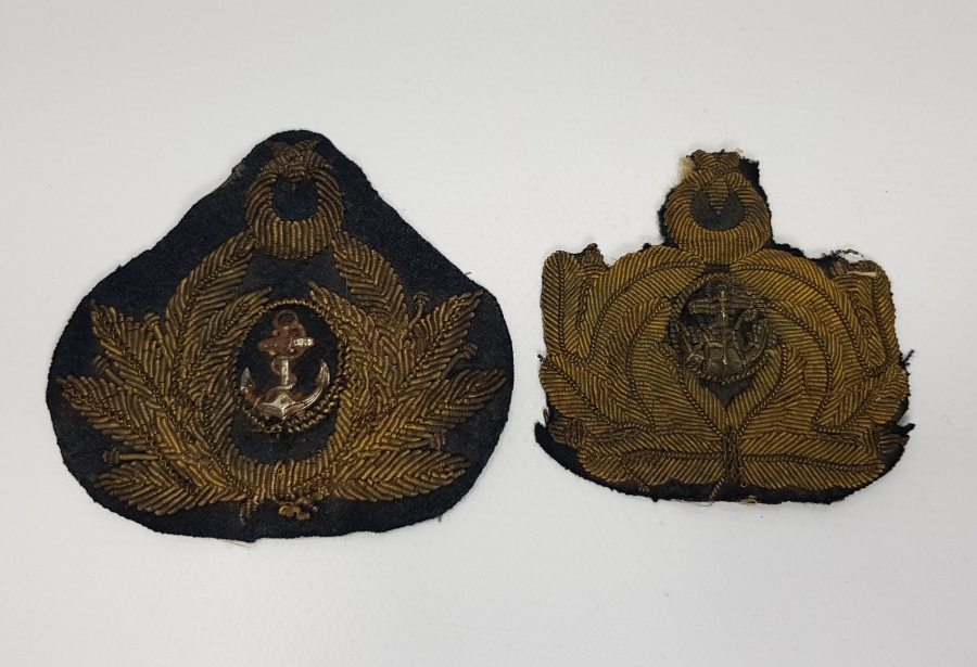 OSMANLI DÖNEMİ 2 ADET DENİZCİ SUBAY KOKARTI