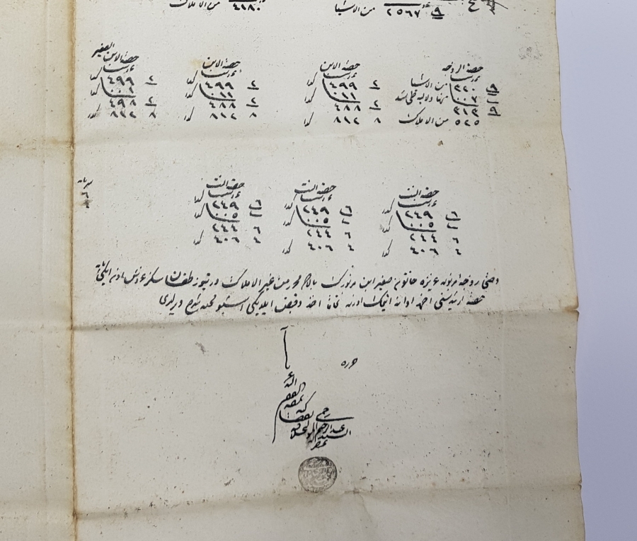 OSMANLI DÖNEMİ HÜCCET - MAHKEME KARARI 