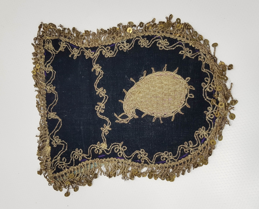 OSMANLI DÖNEMİ İKİ TARAFI SIRMA İŞÇİLİKLİ KESE