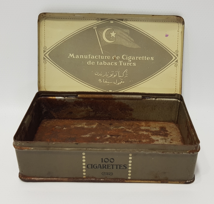 CUMHURİYET İLK DÖNEM OSMANLICA SİGARA KUTUSU - NADİR 