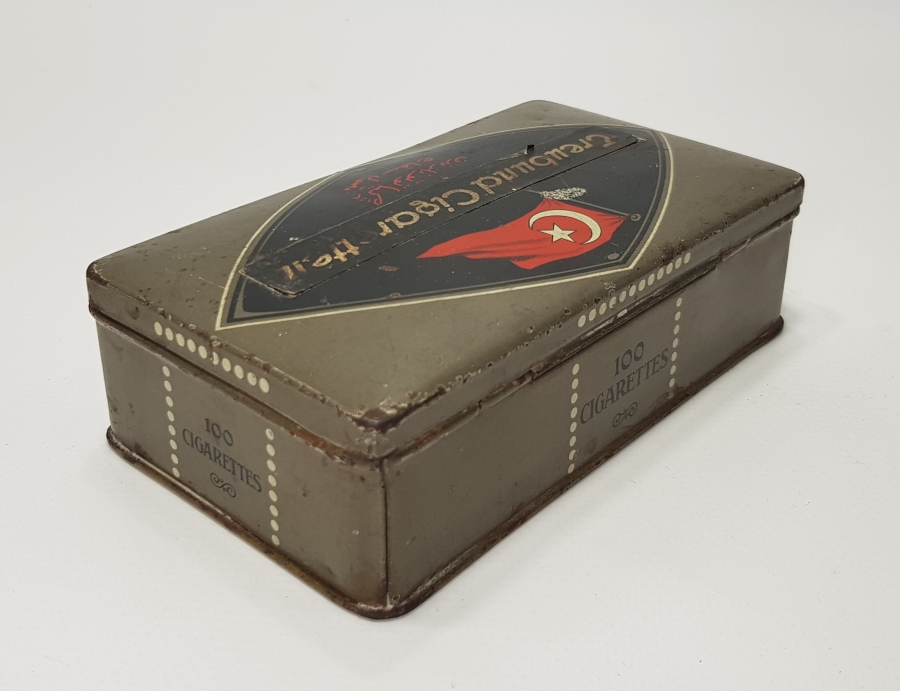 CUMHURİYET İLK DÖNEM OSMANLICA SİGARA KUTUSU - NADİR 