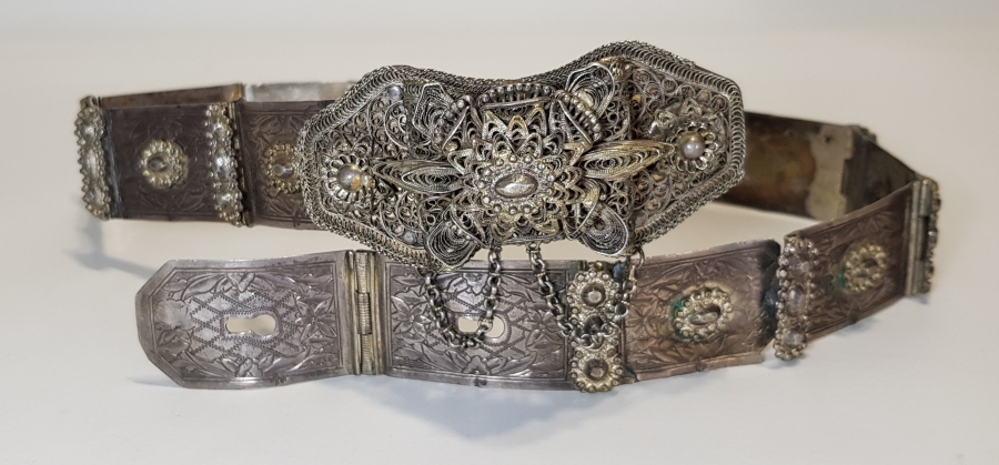 OSMANLI DÖNEMİ TUĞRALI GÜMÜŞ KEMER