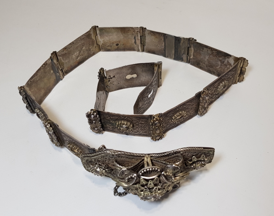 OSMANLI DÖNEMİ TUĞRALI GÜMÜŞ KEMER