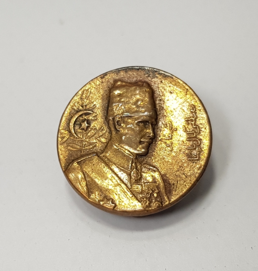 1921 MÜŞİR GAZİ MUSTAFA KEMAL PAŞA ROZET - ÇOK NADİR 