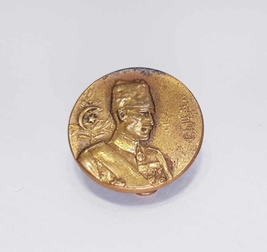 1921 MÜŞİR GAZİ MUSTAFA KEMAL PAŞA ROZET - ÇOK NADİR 