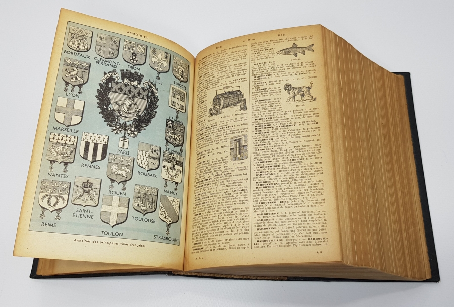 1900'LERDEN BOL GRAVÜRLÜ FRANSIZCA SÖZLÜK 